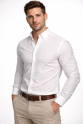 Camisa Manga Larga Lino